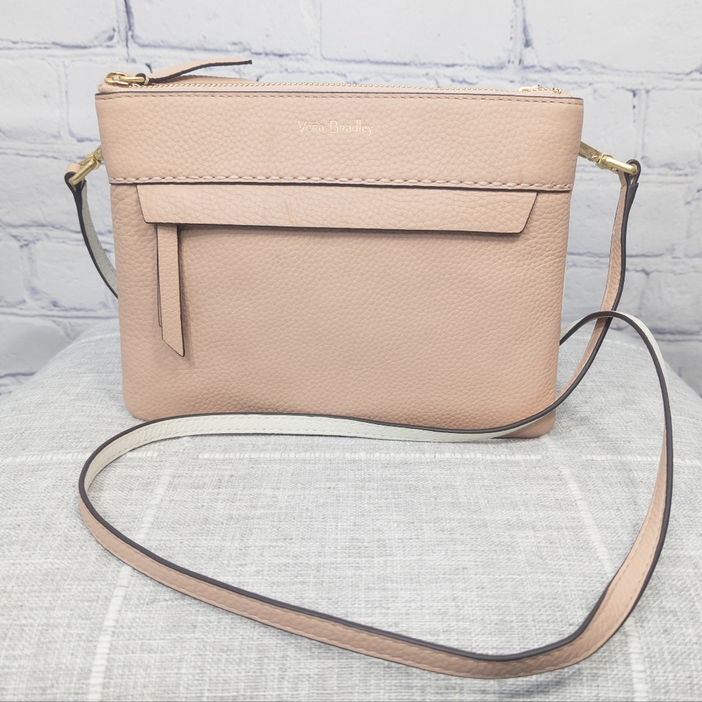 NEW Vera Bradley Leather Mallory Custom Crossbody Clutch Bag